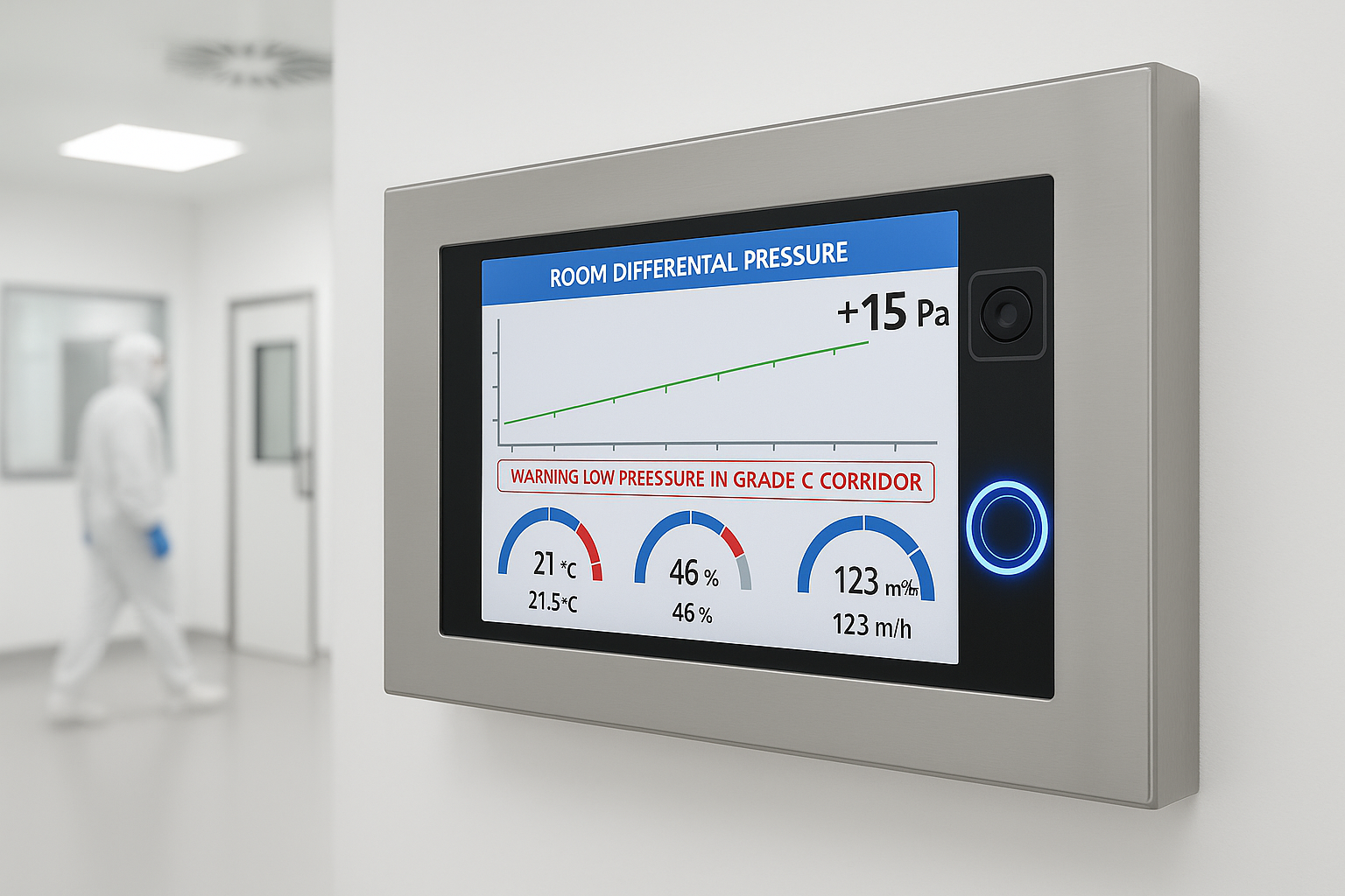 room pressure monitoring system